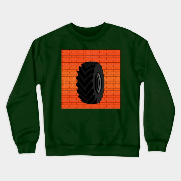 black big wheel Crewneck Sweatshirt by momomoma